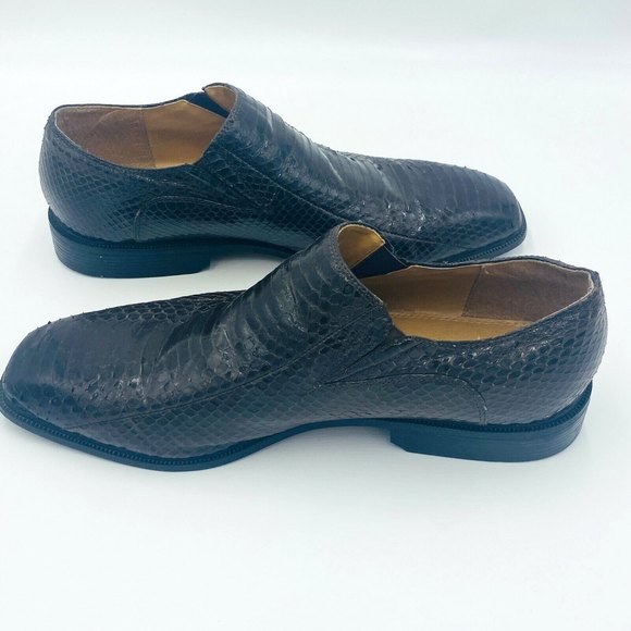Giorgio Brutini Brown Genuine Snakeskin Loafers Shoes Men\'s Size 15, 155212 main image 5
